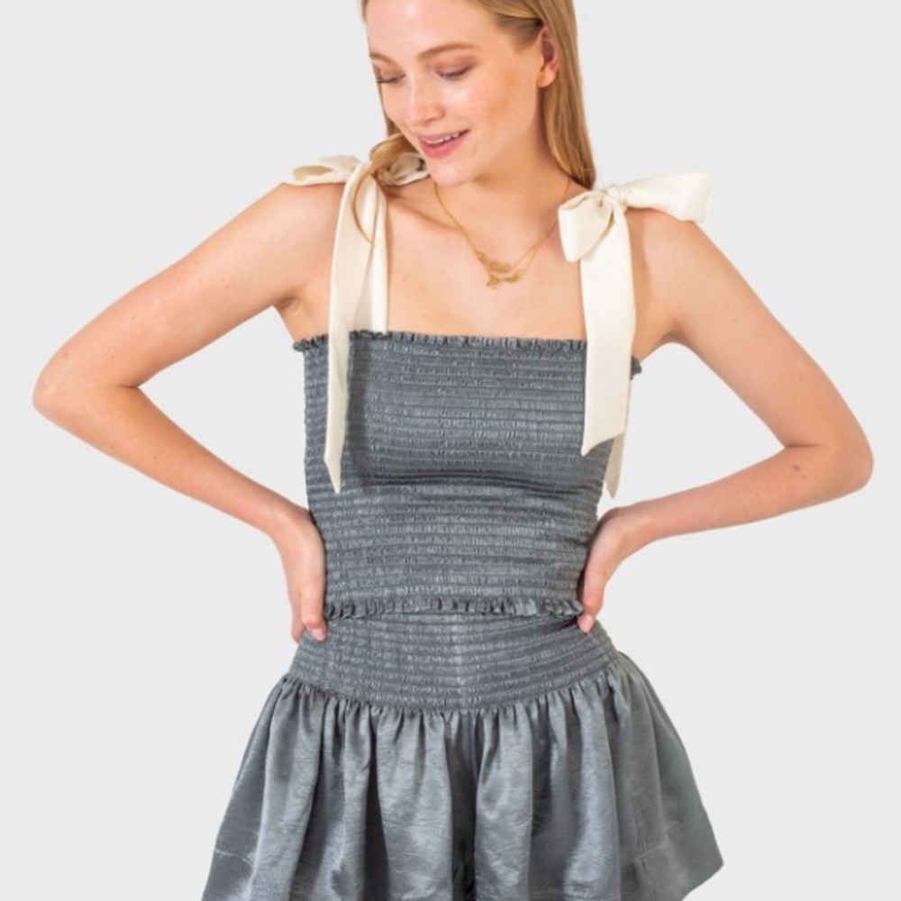 Koch Cece top in slate pearl